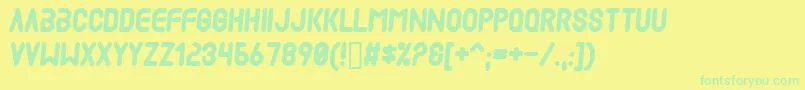 En savoir plus sur la police Mad ffy Police Mad ffy – polices vertes sur fond jaune