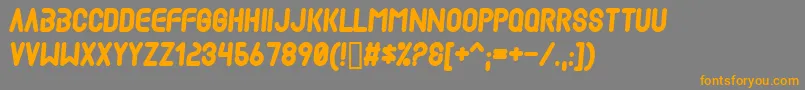 More about Mad ffy Font Mad ffy Font – Orange Fonts on Gray Background