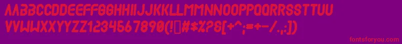 More about Mad ffy Font Mad ffy Font – Red Fonts on Purple Background
