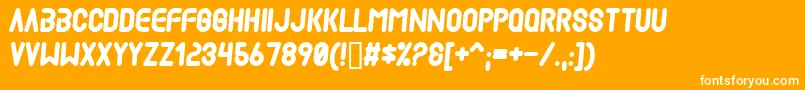 More about Mad ffy Font Mad ffy Font – White Fonts on Orange Background