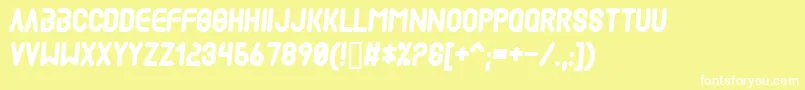 More about Mad ffy Font Mad ffy Font – White Fonts on Yellow Background