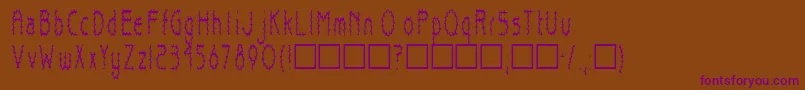Шрифт Bluedragon – фиолетовые шрифты на коричневом фоне