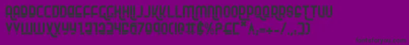 RokikierLaser Font – Black Fonts on Purple Background