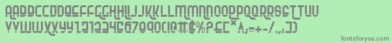 RokikierLaser Font – Gray Fonts on Green Background