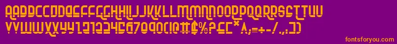 RokikierLaser Font – Orange Fonts on Purple Background