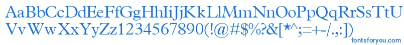 TerminuslightsskRegular Font – Blue Fonts on White Background