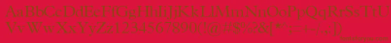 TerminuslightsskRegular Font – Brown Fonts on Red Background