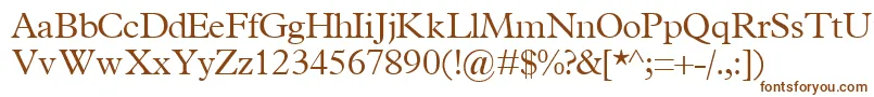 TerminuslightsskRegular-fontti – ruskeat fontit valkoisella taustalla