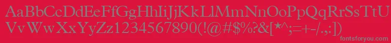 TerminuslightsskRegular Font – Gray Fonts on Red Background