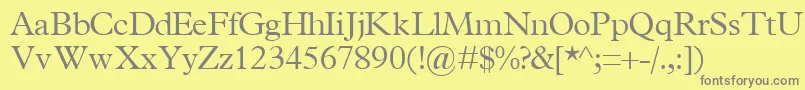 fuente TerminuslightsskRegular – Fuentes Grises Sobre Fondo Amarillo