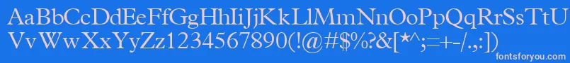 More about TerminuslightsskRegular Font TerminuslightsskRegular Font – Pink Fonts on Blue Background