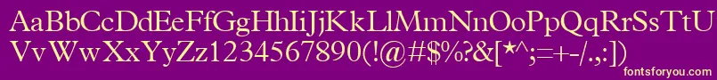 More about TerminuslightsskRegular Font TerminuslightsskRegular Font – Yellow Fonts on Purple Background