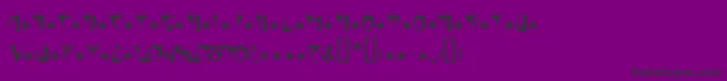 フォントNewveau – 紫の背景に黒い文字