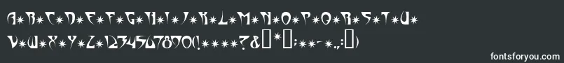 Newveau Font – White Fonts on Black Background