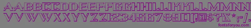 Шрифт Bulwn – фиолетовые шрифты на сером фоне