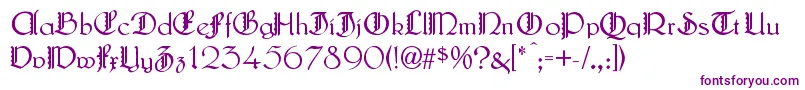 LautenbachZierversalien-fontti – violetit fontit