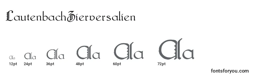 Размеры шрифта LautenbachZierversalien