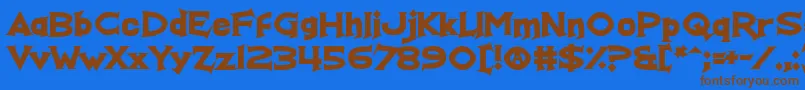 More about RealFunTime Font RealFunTime Font – Brown Fonts on Blue Background