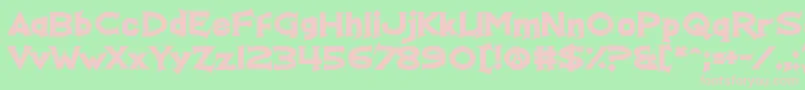 RealFunTime Font – Pink Fonts on Green Background