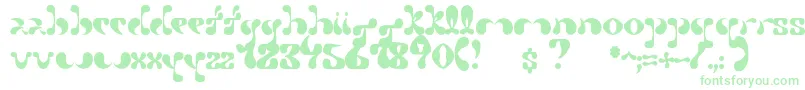 Petal-Schriftart – Grüne Schriften