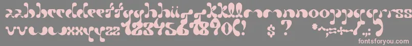 Petal Font – Pink Fonts on Gray Background