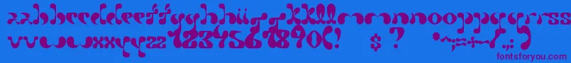 More about Petal Font Petal Font – Purple Fonts on Blue Background