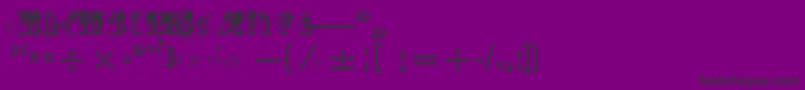 MadameNumericals Font – Black Fonts on Purple Background