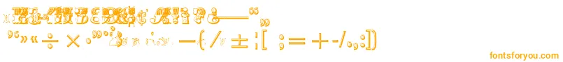 Fonte MadameNumericals – fontes laranjas