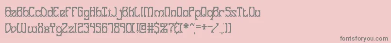 Gosebmps Font – Gray Fonts on Pink Background