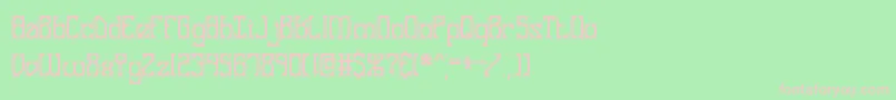 Gosebmps Font – Pink Fonts on Green Background