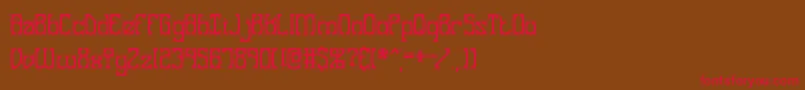 Gosebmps Font – Red Fonts on Brown Background