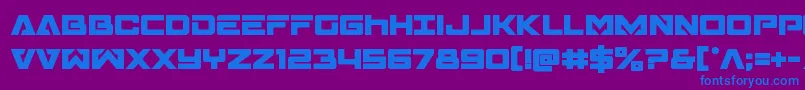 Transamericabold Font – Blue Fonts on Purple Background