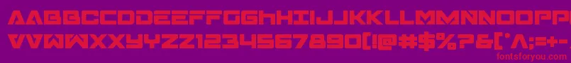 Transamericabold Font – Red Fonts on Purple Background