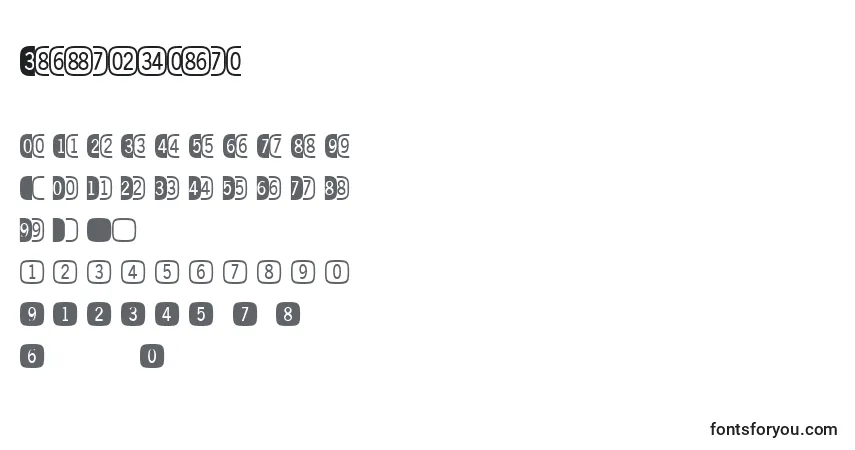 Шрифт Digitsandpairsa – алфавит, цифры, специальные символы