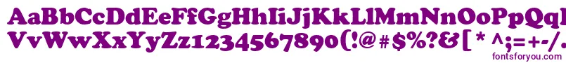 Agcrowr Font – Purple Fonts on White Background