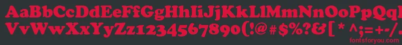 Agcrowr Font – Red Fonts on Black Background