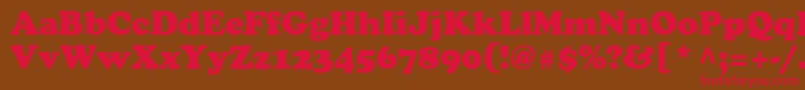 Agcrowr Font – Red Fonts on Brown Background