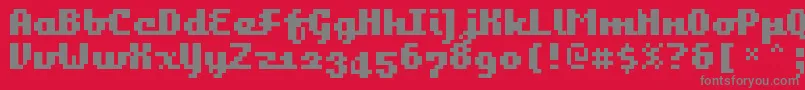 Bangalor Font – Gray Fonts on Red Background