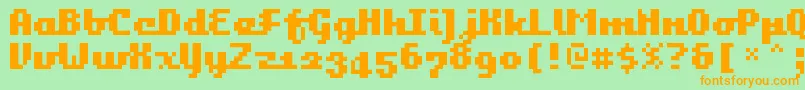 More about Bangalor Font Bangalor Font – Orange Fonts on Green Background