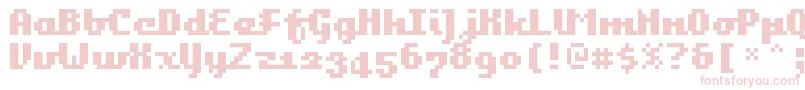 Czcionka Bangalor – różowe czcionki