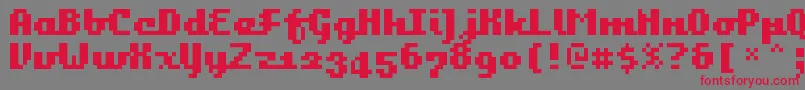 Bangalor Font – Red Fonts on Gray Background