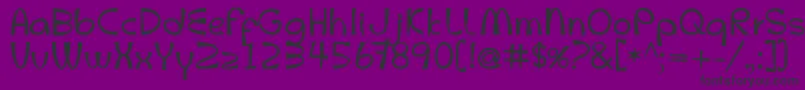 Mcletters Font – Black Fonts on Purple Background