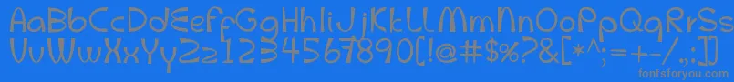 Mcletters Font – Gray Fonts on Blue Background