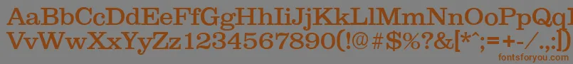 Clareserial Font – Brown Fonts on Gray Background