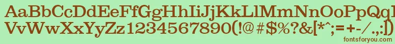 Clareserial Font – Brown Fonts on Green Background