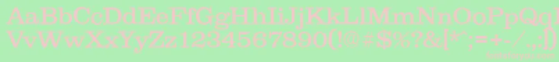 Clareserial Font – Pink Fonts on Green Background