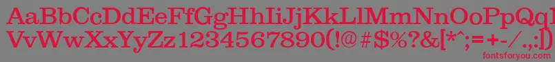 Clareserial Font – Red Fonts on Gray Background