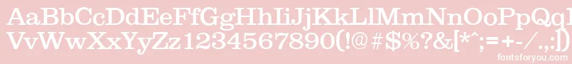 Clareserial Font – White Fonts on Pink Background