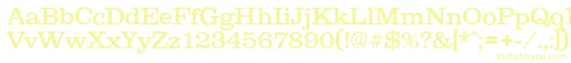 Шрифт Clareserial – жёлтые шрифты