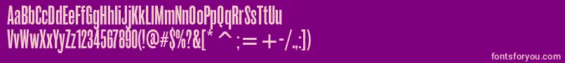 RoswellfouritcTt Font – Pink Fonts on Purple Background